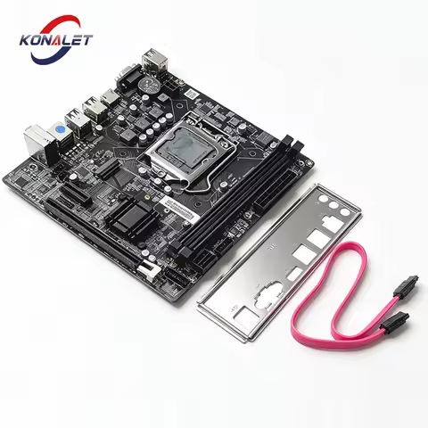 KONALET H61 Motherboard LGA1155 DDR3 Support Intel i3 i5 i7 2nd 3rd Gen USB2.0 SATA2 VGA HDMI Micro 