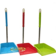 Long-handled stainless steel plastic dustpan