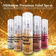<Millusion> Edible Premium Gold Spray Glitter Spray Halal Certified Sparkling Edible Powder Cake Spr