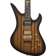 SCHECTER SYNYSTER GATES CUSTOM-S SUSTAINIAC & FLOYD ROSE ELECTRIC GUITAR (SATIN GOLD BURST)