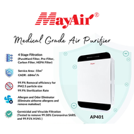 MayAir Air Purifier AP401| Medical Grade | HEPA | Puraward | Carbon Filter | UV Sterilization