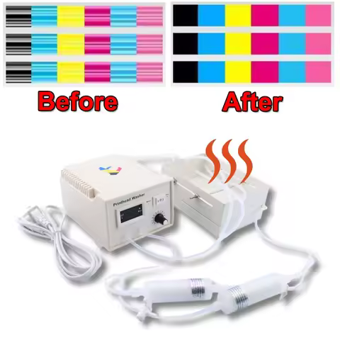 DTF Printhead Washer Cleaner Machine Heating Clean Kit For Epson XP600 i3200 i1600 L1800 L805 TX800 