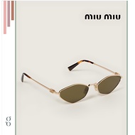 MIU MIU MU 56ZS 5AK09Z Gold Brown Women's 56 mm Sunglasses883