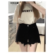 Hot Girl Comic LegsKorean Shorts Shorts Denim Shorts Hot Girl Shorts Wide-Leg Shorts High Waist Shor