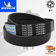 *7PK990* MICHELIN Fan Belt Isuzu D-MAX RC TF86 4JK1 2.5/ TFS85 4JJ1 3.0, ELF NHR85 3.0 Mazda Titan