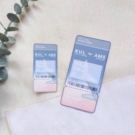 Adriana x Getaway Ticket - Boarding pass sticker flake