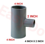 PVC REDUCER TEE 3 INCH X ( 1-1/4 1-1/2 2 ) / 4 INCH ( 1-1/2 2 3 )