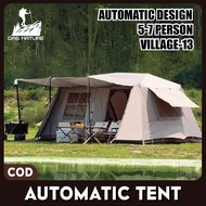 Das Nature™ Khemah Camping Tent Waterproof Village-13 family Tent large 5-7 Person Kemah Besar Automatic Big outdoor