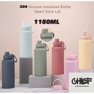 CHIEFSG 1150 ML STAINLESS STEEL 304 VACUUM INSULATED FLASK SPORTS BOTTLE
