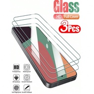 3Pcs HD Transparent Tempered Glass Film Compatible With Samsung Galaxy S25 Ultra S24 S23 A56 A17 A26