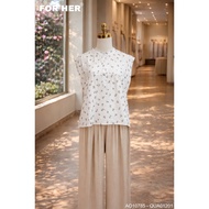 SHIRT Sleeveless FORHER cream lace - AO10785