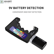 ABABIT Battery Capacity Tester LCD 9V Voltage Meter Voltmeter Tester Battery Monitor Battery Capacit