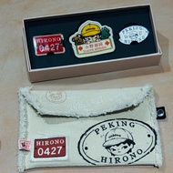 [Genuine] Hirono HuTong Badge & Fridge Magnet Set & Coin Purse PEKING Souvenir item Surroundings