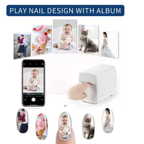 O2 Nails Mobile Nail Printer M1 3d Professional Digital and Flower Printer ArtPRO Nails Polish Print