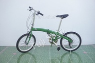 จักรยานพับได้ญี่ปุ่น - ล้อ 20 นิ้ว - มีเกียร์ - อลูมิเนียม - FIAT - สีเขียว [จักรยานมือสอง]
