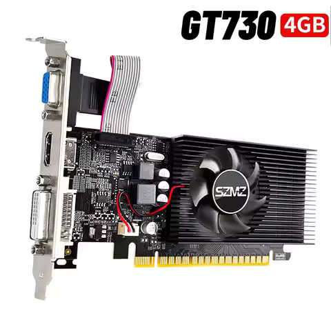 GT730 4GB DDR3 128Bit Graphics Card Desktop Gaming Video Cards PCI-express 16X HDMI-Compatible+VGA+D