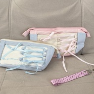 Mocorie - Pidotted Pencil Case Coquette Pencil Case Coquette Pencil Case/ Ribbon Pencil Case/ Ribbon