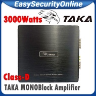 Car Amplifier 3000Watts 2CH Channel TAKA MonoBlock High Power Amp TK-M150.1 Suitable for car woofer