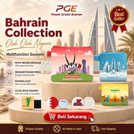 GANTUNGAN PGE Bahrain Souvenir Wallet Pouch Mouse Pad Pin Magnet Keychain Landmark Country Souvenirs