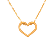 TAKA Jewellery 999 Pure Gold Pendant Heart