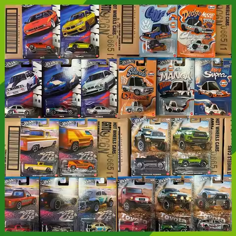 Hot Wheels wholesale Alloy Car Model Sliver Series Grt01 BMW M1-M5 Toyotta Trucks GDG44 GULF Collect