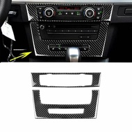 Carbon Fiber Air Condition CD Panel Trim For BMW 3 Series E90 E92 E93 2005-12 CD Panel Trim  Automotive Interior Stickers NEW