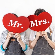 拍照道具- Mr.+Mrs. Double love 手拿板 | 婚紗外景攝影 婚紗照