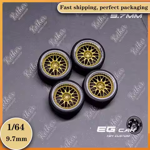Model car modified wheel hub1/64 EG wheels Work emitz/Mugen MF10/Rays 21c/Work VSX 9.0/9.7mm With br