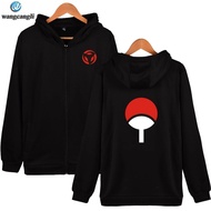 Anime Design Naruto Zipper Hoodie Long Seve Hoodies Sweatshirt Uchiha Hatake Uzumaki Clan Badge Print Jacket Unisex Clothes