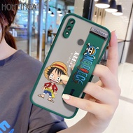 (มีสายรัดข้อมือ) Hontingaเคสมือถือ เคสโทรศัพท์ เคส Huawei Y9 2019กันกระแทกFrostedการ์ตูนอะนิเมะLuffyโทรศัพท์Fullปกหลังเลนส์ตัวปกป้องกล้องถ่ายรูปกรณีสำหรับชายหญิง