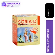 Clearance Live-Well Soria-D Vitamin-D3 1000i.U. 60S / 60s x2