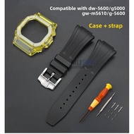 Suitable for Casio small square PC set DW-5600 GW-M5610 G-5600 case + strap