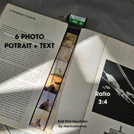GANTUNGAN Customized roll film keychain 6 photos portrait | Roll film keychain | UNIQUE GIFT | Custo