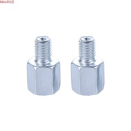 MAURICE Scooter Motorcycle 8mm 10mm Motorcycles Accessories for Motorbike M10 Screw Silver M8 Screw 