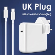 Laptop Charger 30W 61W 87W 96W USB-C PD Power Adapter with 2M Type C Charging Cable