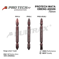 MATA PROTECH Magnetic Air Screwdriver Bit PH1(+), PH2(+), PH2(+)SL8(-) 75mm Magnetic Air Screwdriver