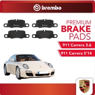 BREMBO Rear Pads (1 set) - Compatible with Porsche 911 Carrera 3.6'08, Porsche 911 Carrera S'14