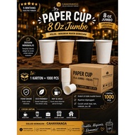 Paper Cup Black BrownPOLOS 8 Oz Jumbo | Contents 1000 PCS