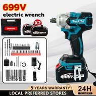 699V impact wrench 800Nm Brushless Cordless electric wrench Power tool 1/2" wrench set