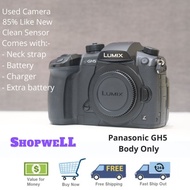 Used Panasonic GH5 Lumix Mirrorless Micro Four Thirds Digital Camera Body Only