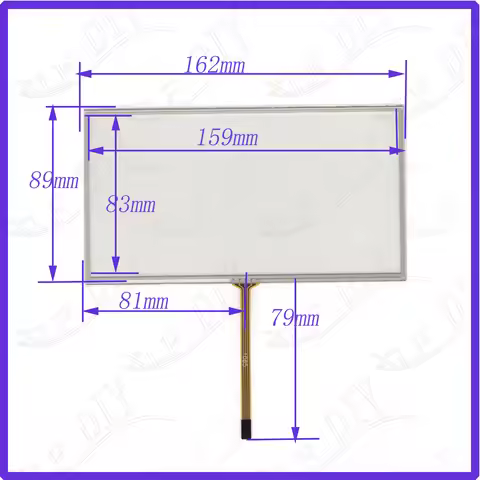 ZhiYuSun AVH-Z5250BT 7Inch 162mm*89mm 4Wire Resistive TouchScreen Panel Digitizer 162*89 this is com
