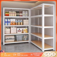 Adjustable Height Steel Frame Boltless Rack 5 Tiers Heavy Duty Organizing Rack Warehouse Storage Rac