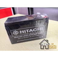 HITAGHI 12V 7.2AH BATTERY RECHARGEABLE AUTOGATE ALARM BATTERY 12V 7AH