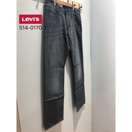 ETW [Taichung Store] American LEVI S LEVIS SLIM STRAIGHT 514-0170 Gray Brushed Jeans