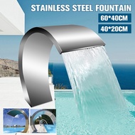 Water stainless steel waterfall fountain pool water fountain Stainless steel decorative faucet waterfall fountain pool w