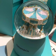 【April Accessories】Tiffany Classic Fashion TF Blue Music Carousel crystal ball Gift Box Package