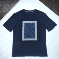 Kaos Casual Streetwear Korea Spao Blue Art in Frame Shirt
