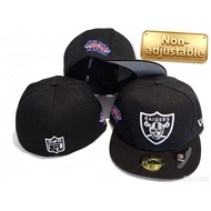Baseball Cap, NFL  New Era,  Las Vegas Raiders  59FIFTY Flat Brim Cap, Sun Protection, Hip-Hop Style
