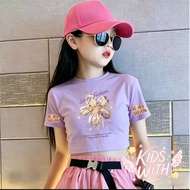 (24 Hours Delivery) In 2025 Girls Short Sleeve T-Shirt 1 Cotton Printed C813