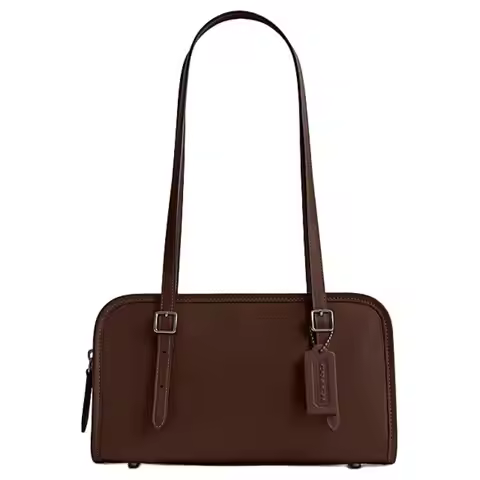 COACH Swing Zip Cow Leather Shoulder Bag, Handbag, Shoulder Bag Medium Women's Maple Leaf Red CM565-